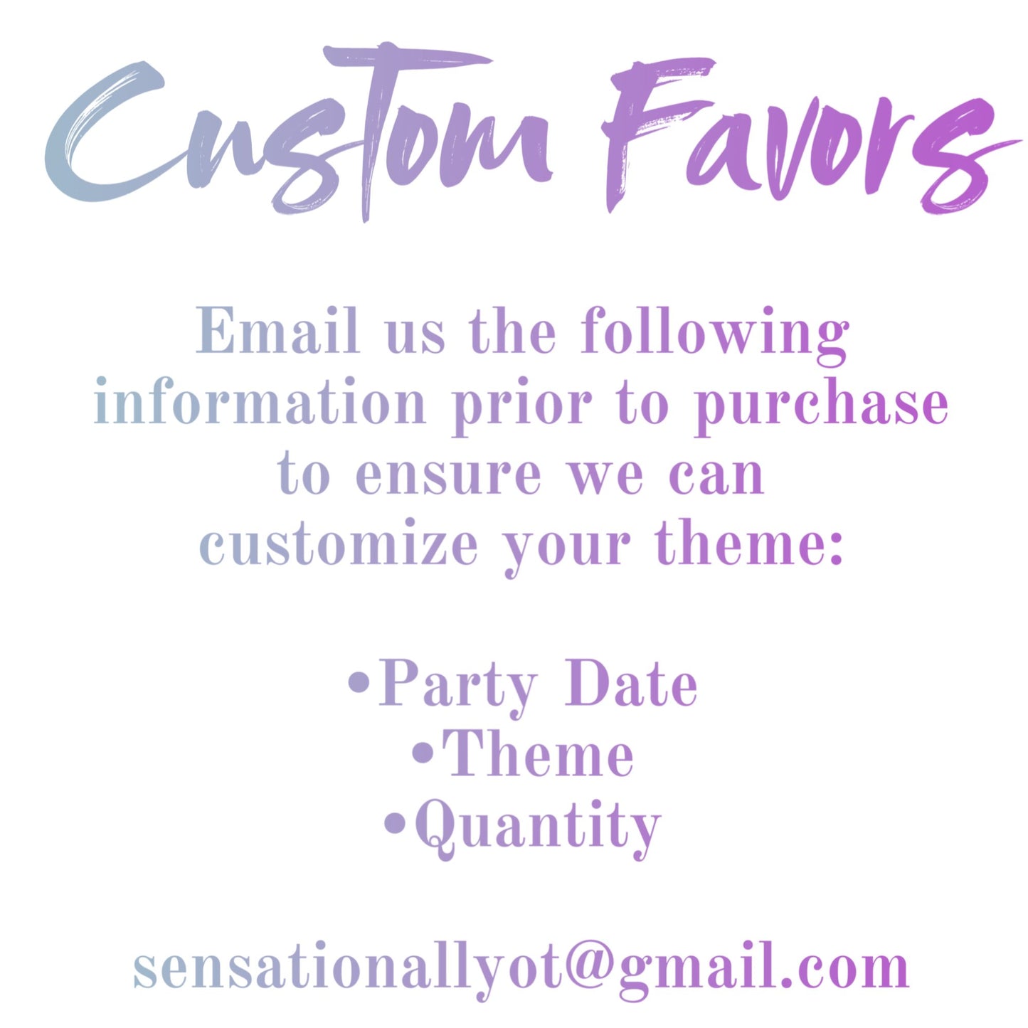 Custom Favor Jars