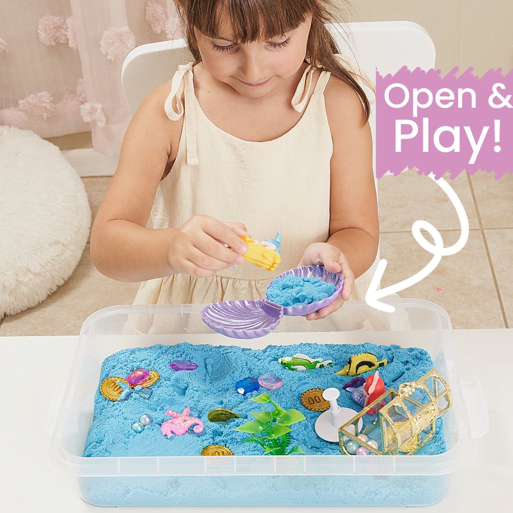 Mermaid Sensory Sand BIN – Sensationally OT
