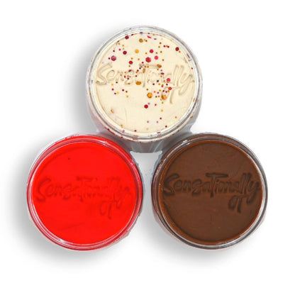 Sensory Dough (Red, White, Brown)