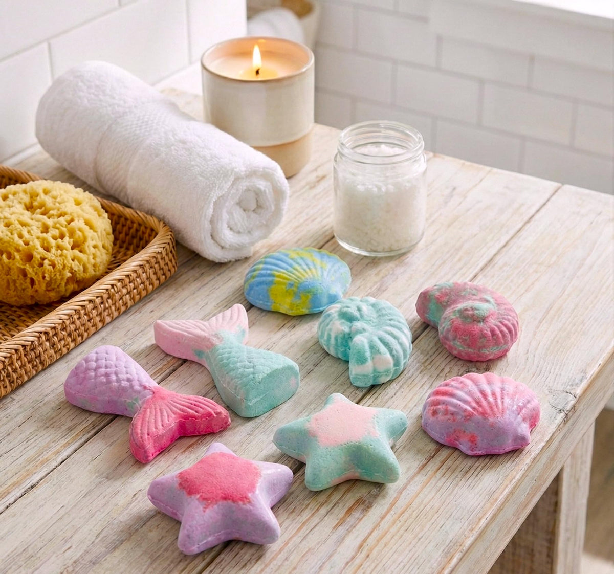 Sensationally OT Mermaid Bath Bombs for Kids with Toys - 8 Pack Set
