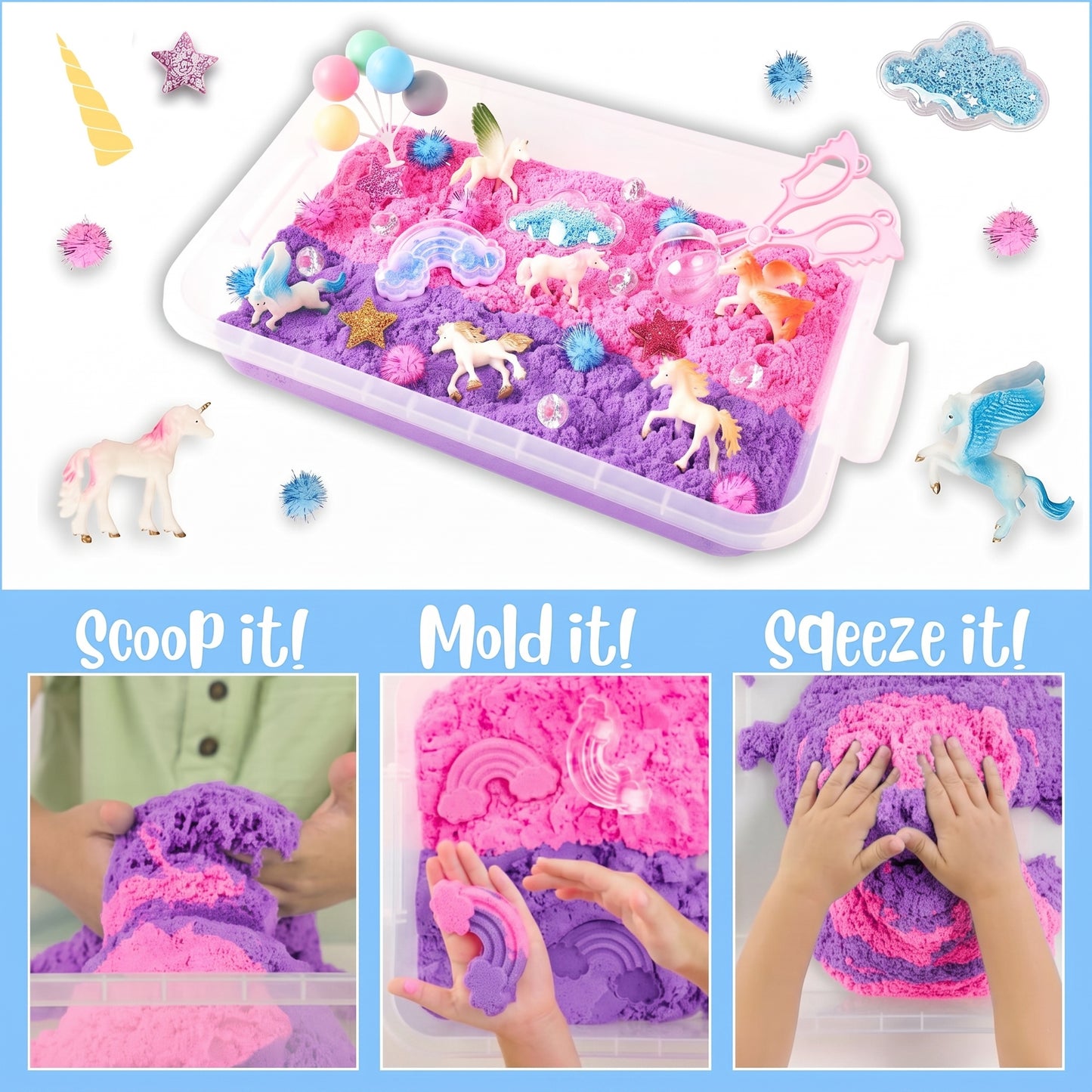 Unicorn Sand Bin